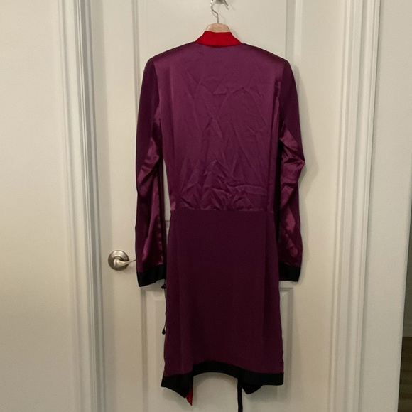 Denis Gagnon Short Kimono Dress, size M, color - purple and red - Picture 3 of 9